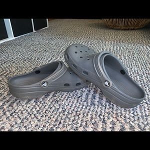 Gray crocs
